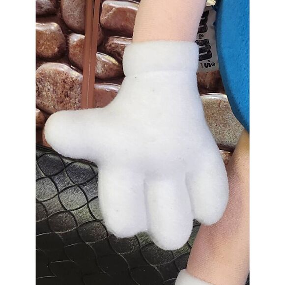 M&M Guy 1997 blue original plush character 14” #B15 - Picture 12 of 13